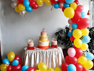 Balloon Decorations Discovery Garden Dubai 0568413839
